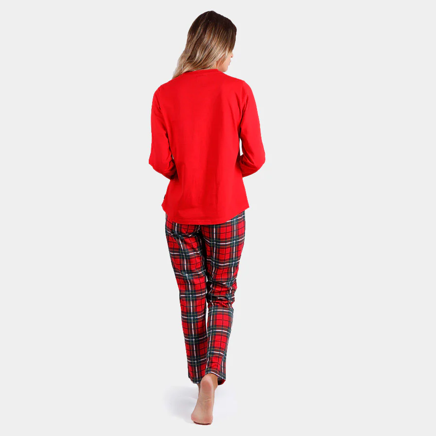 Pyjama de Noël pour Femme Rouge Smile – Image 3