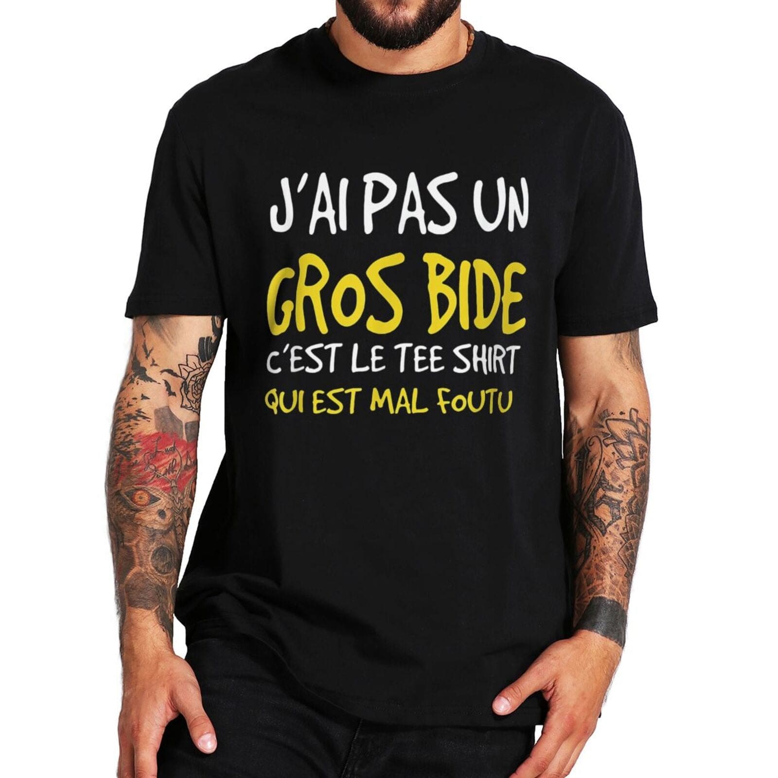 T-Shirt beauf | T-shirt « J’ai pas un gros bide, c’est le Tee Shirt qui est mal foutu » – Image 8