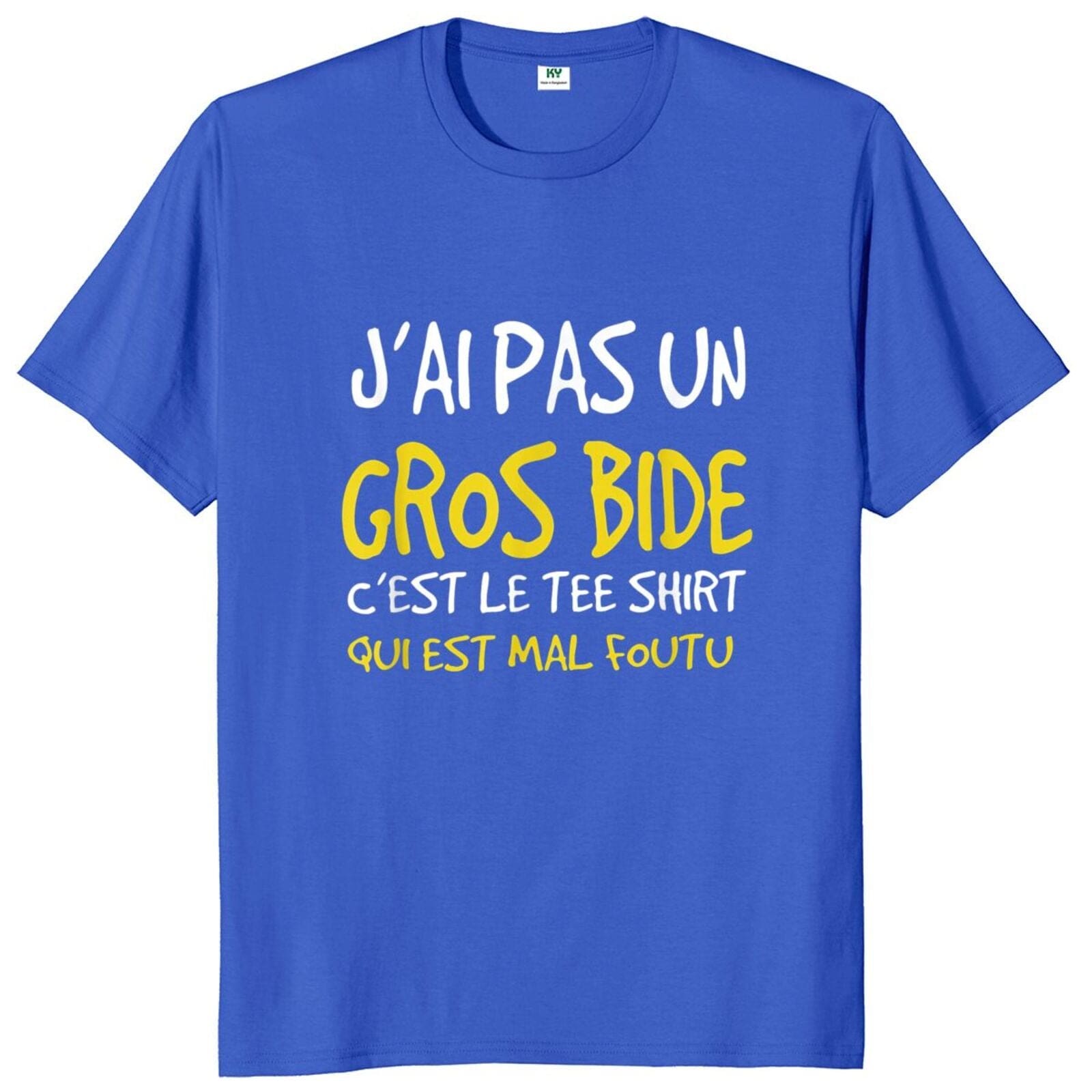 T-Shirt beauf | T-shirt « J’ai pas un gros bide, c’est le Tee Shirt qui est mal foutu » – Image 3