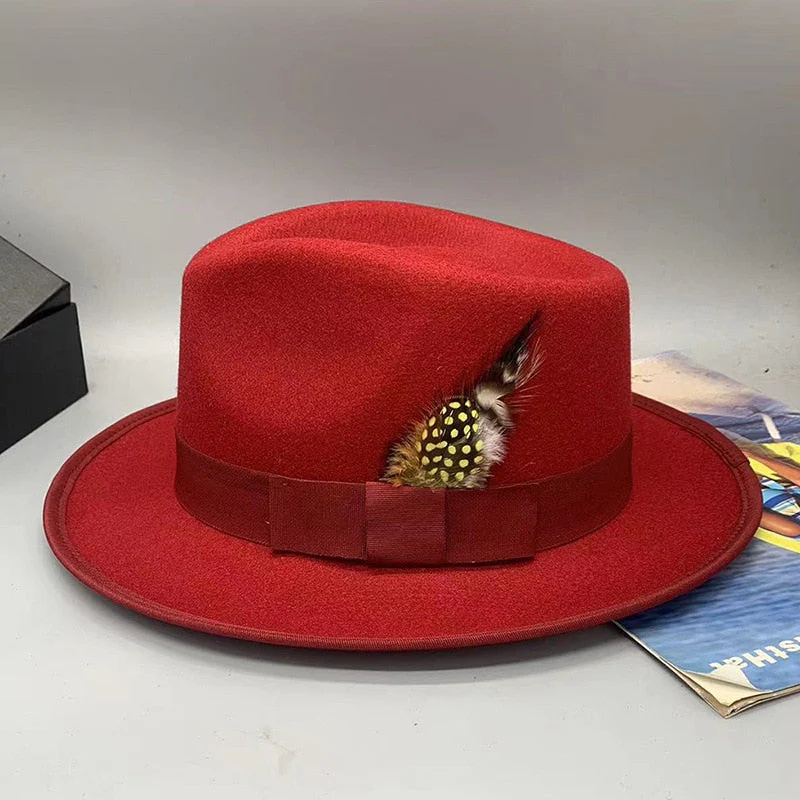 CHAPEAU FEDORA ROUGE – Image 3