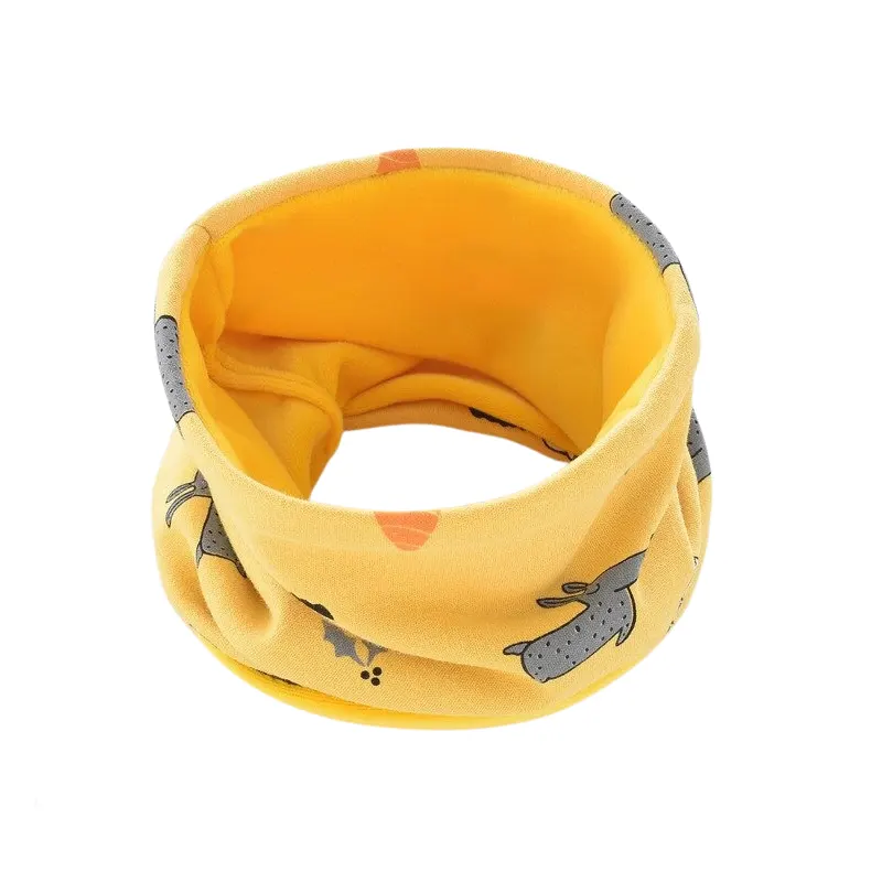 Snood enfant chien jaune
