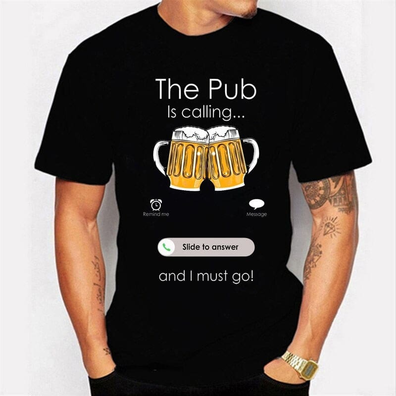 T-Shirt beauf | T-shirt « Le bar m’appelle »