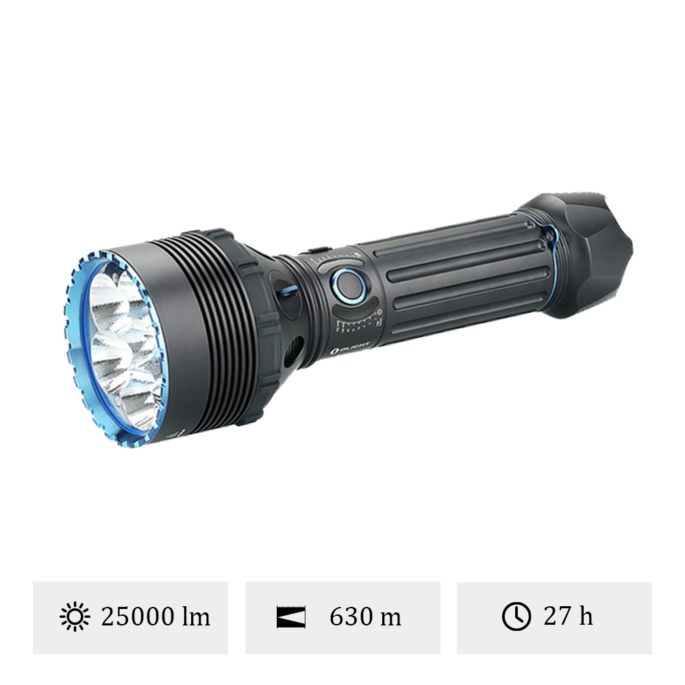 OLIGHT – X9R Marauder – Grosse lampe torche 25000 lumens