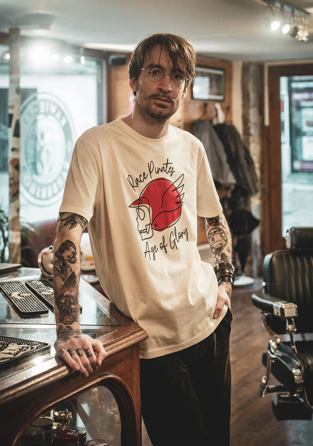 Tee-shirt Race Pirates Ecru – Image 2