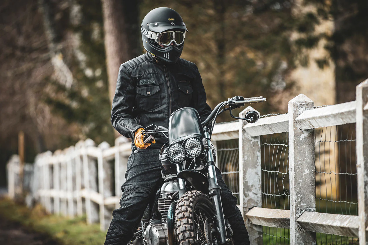 Veste Worker CE Coated Denim Jacket Black – Image 3