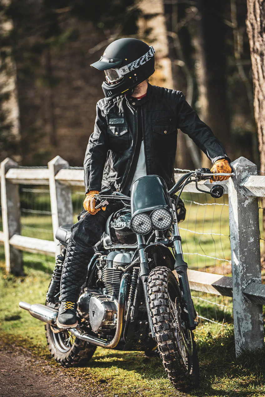 Veste Worker CE Coated Denim Jacket Black – Image 2