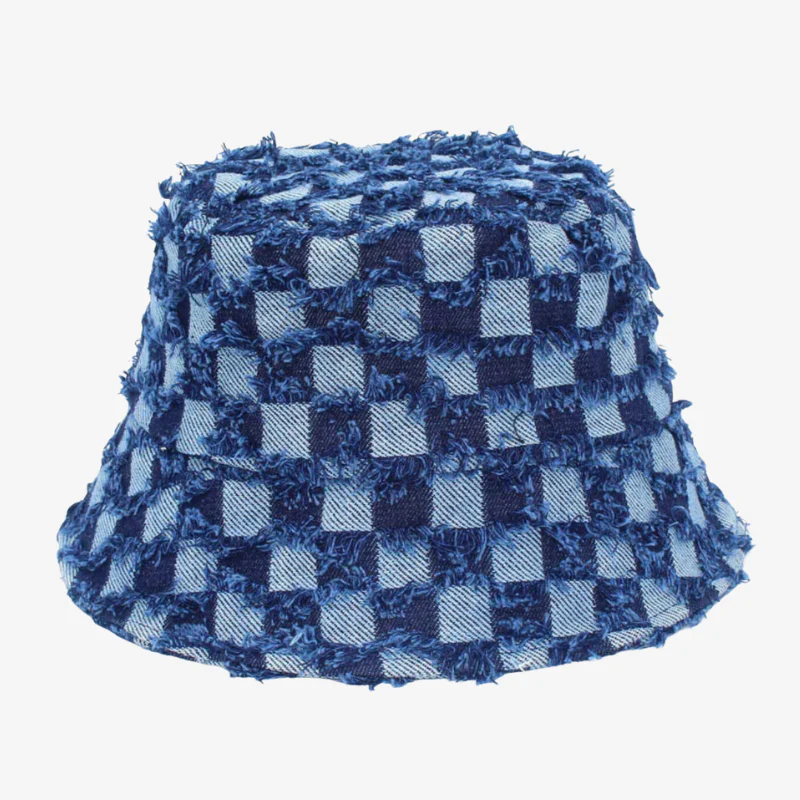 Bob en Denim à Carreaux