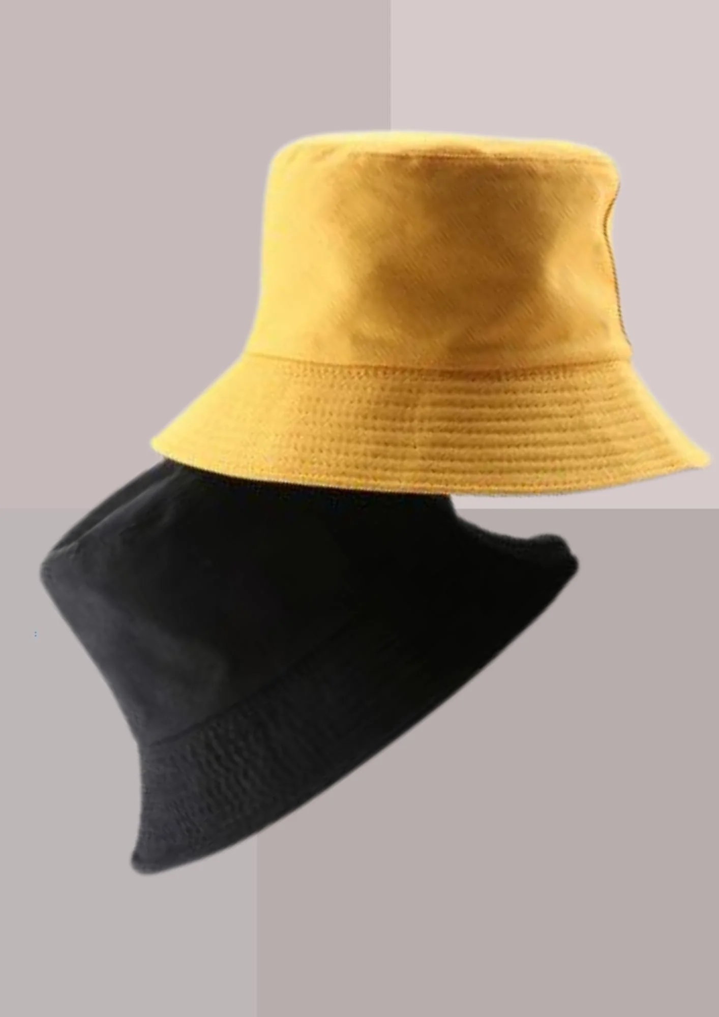 BOB RÉVERSIBLE NOIR ET JAUNE