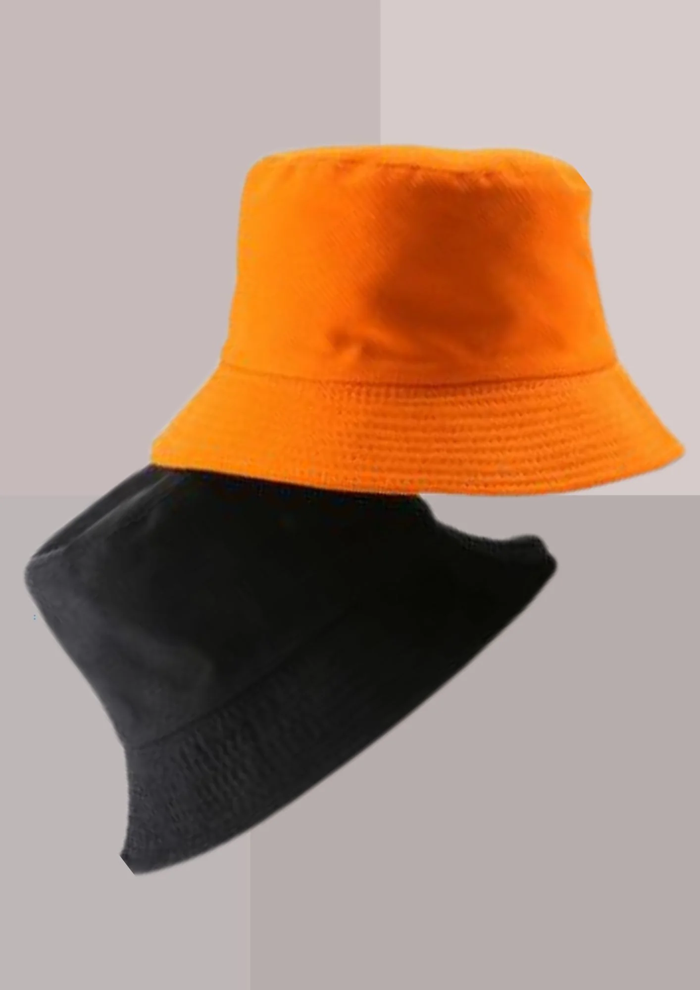 BOB RÉVERSIBLE ORANGE ET NOIR