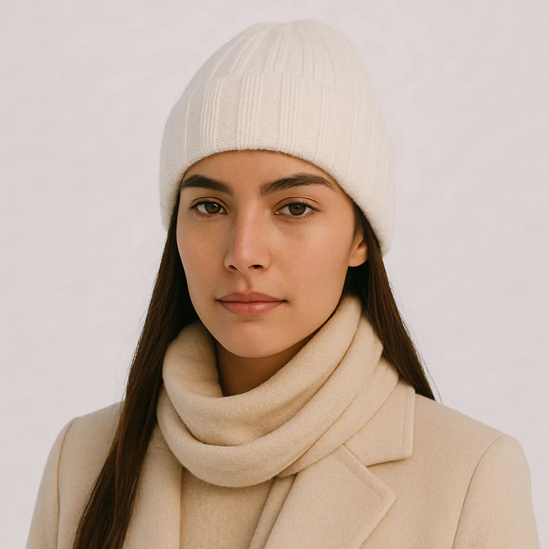 Bonnet cachemire et soie – Image 7