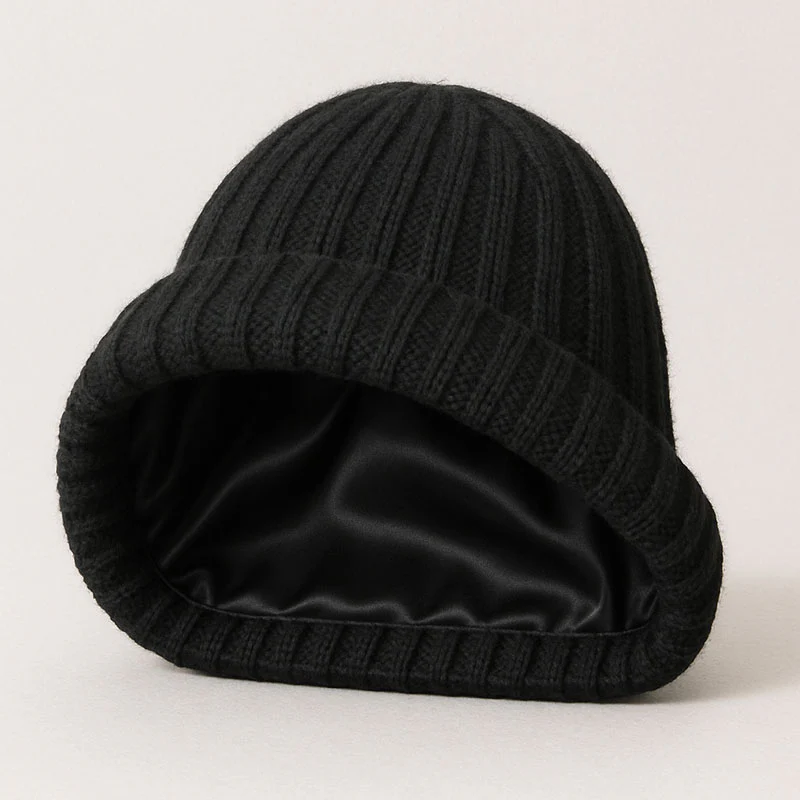 Bonnet cachemire et soie – Image 3