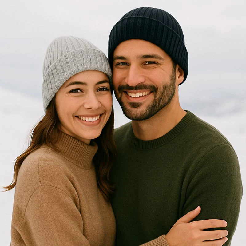 Bonnet cachemire et soie
