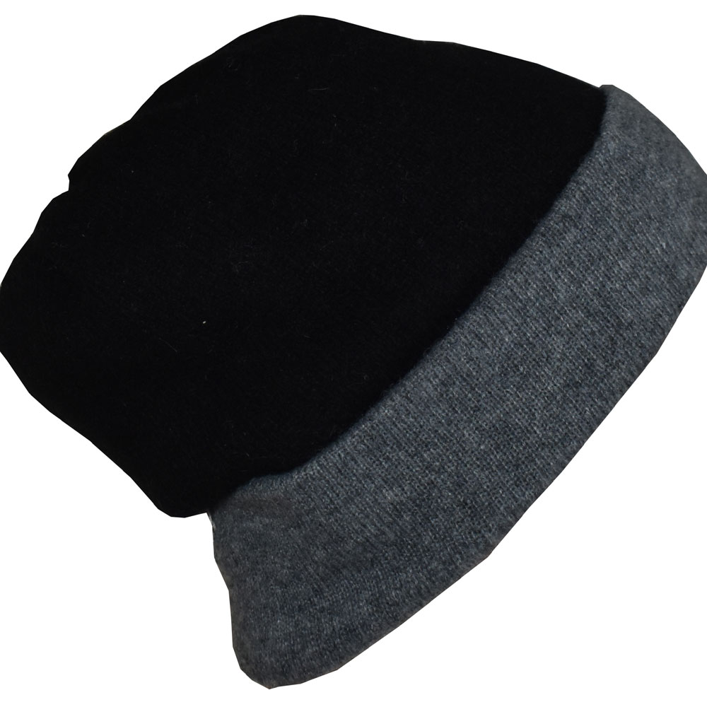 Bonnet réversible en cachemire – Image 2