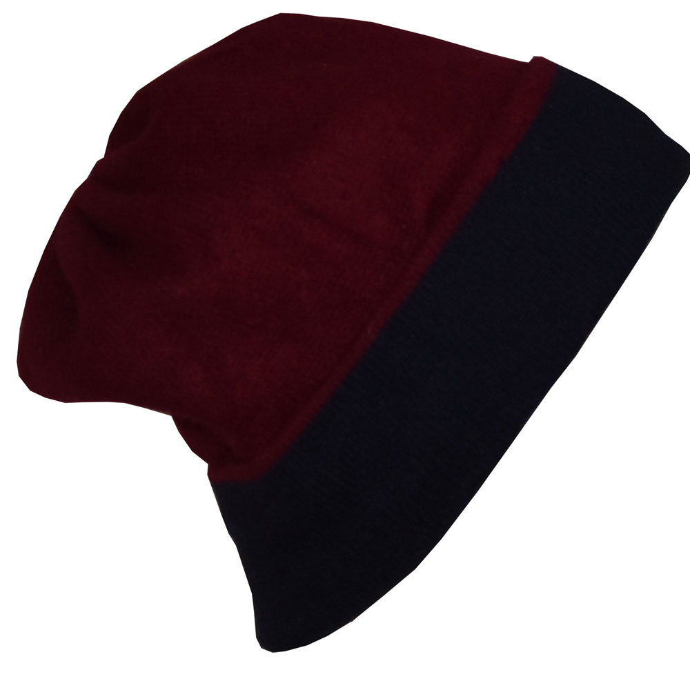 Bonnet réversible en cachemire