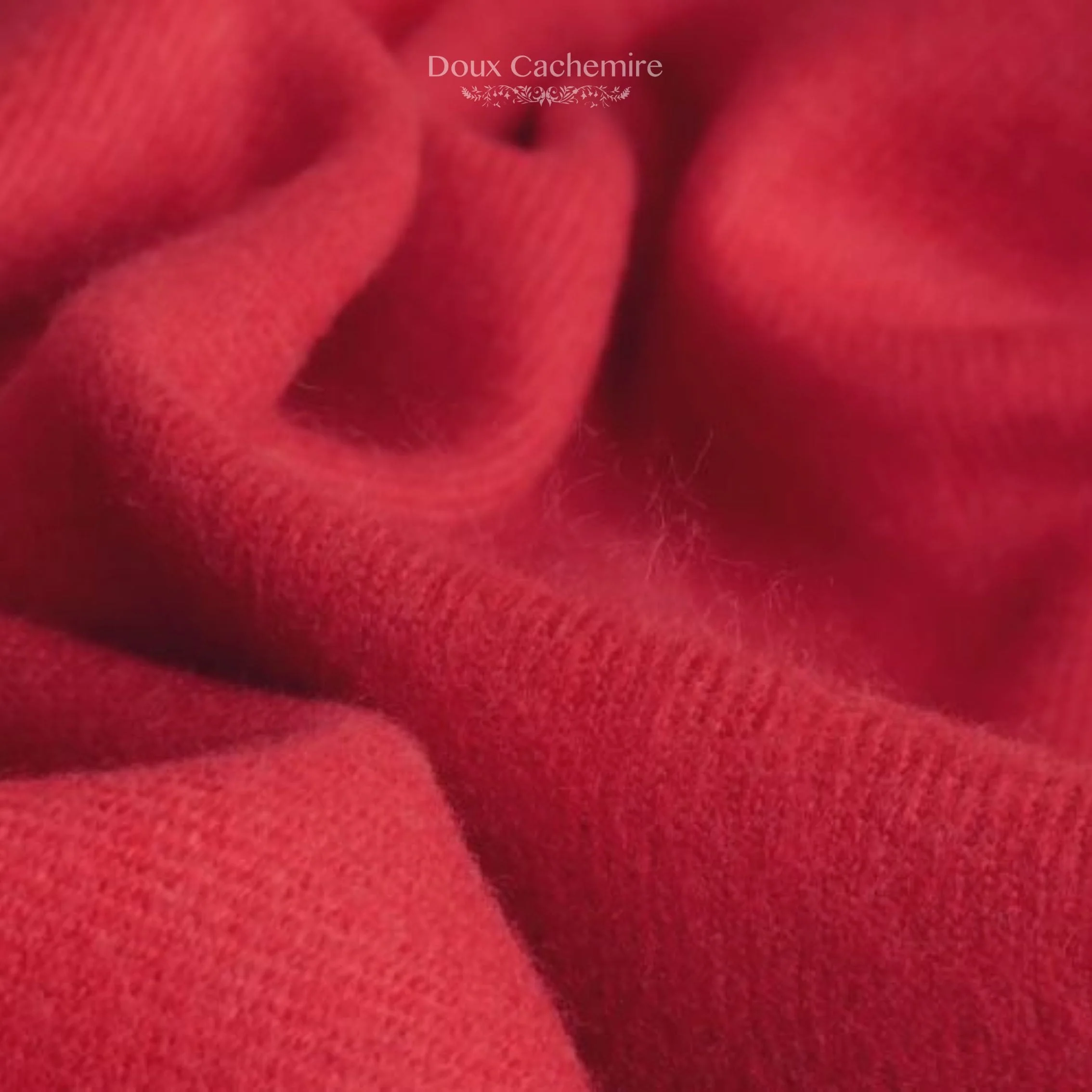 Écharpe Cachemire Bordeaux – Image 4