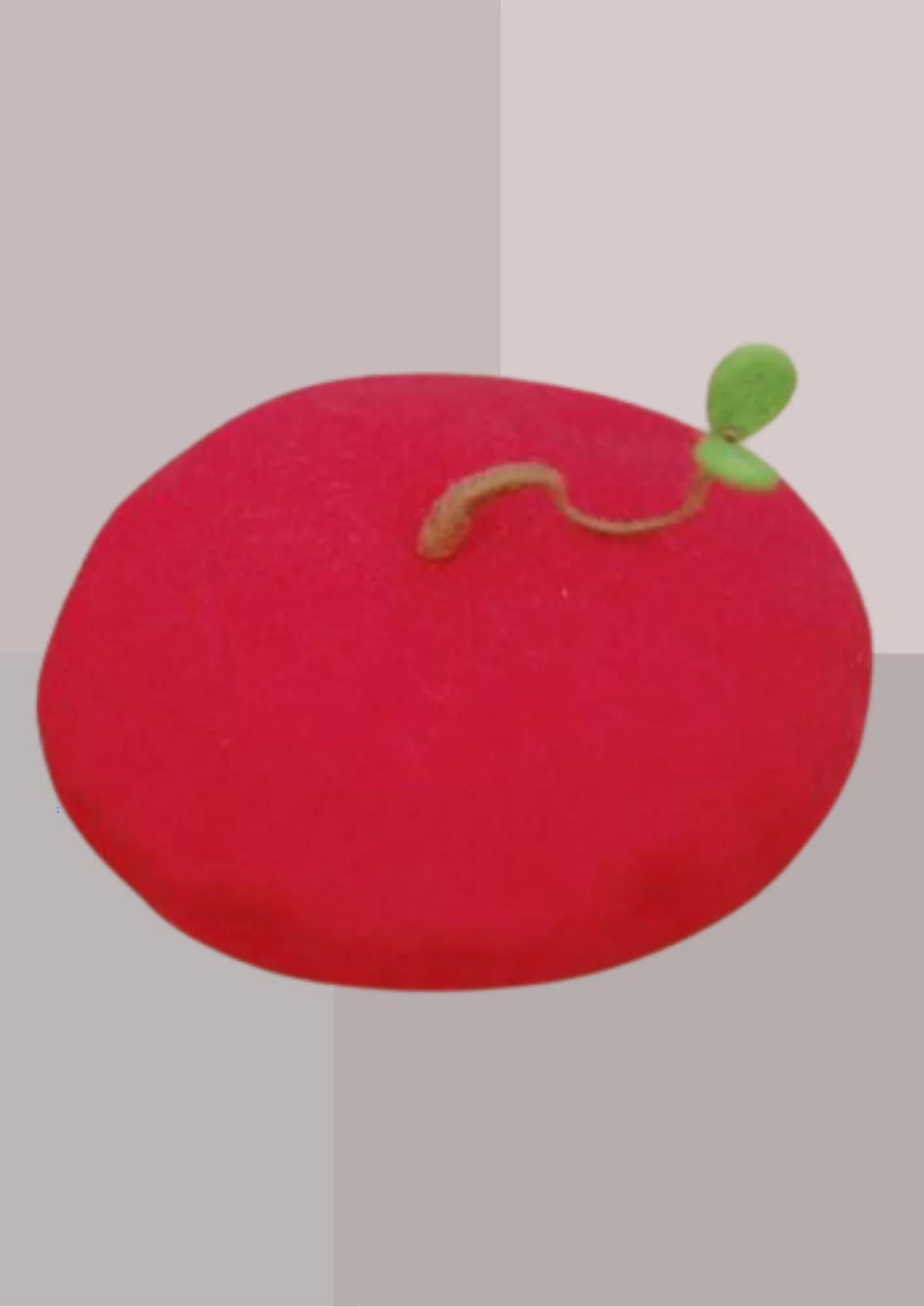 BÉRET FEMME (ENFANT ET BÉBÉ) LUXE ROUGE JEUNE POUSSE