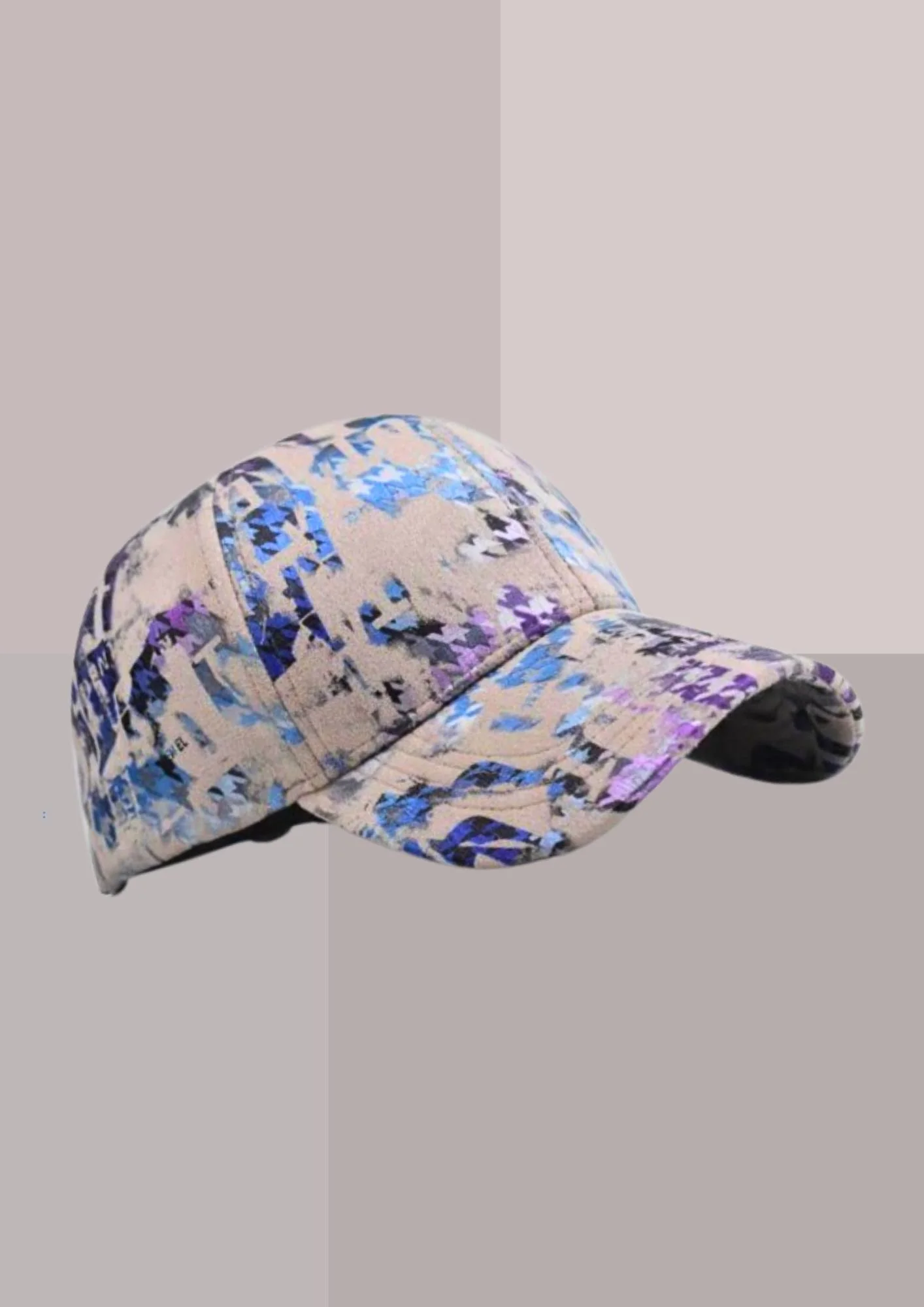 CASQUETTE SPORT HOMME/FEMME - BEIGE ROSE ET BLEU