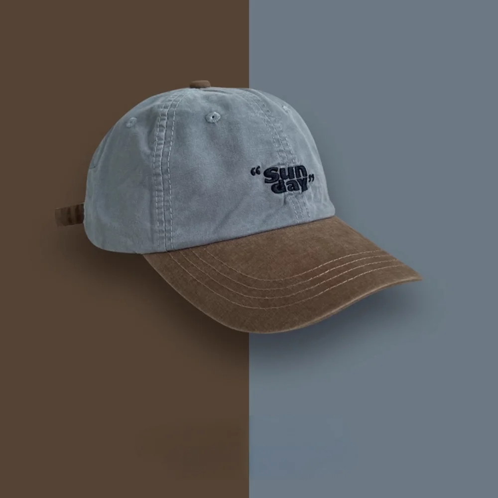 Casquette Vintage avec Inscription Sun Day en Nylon