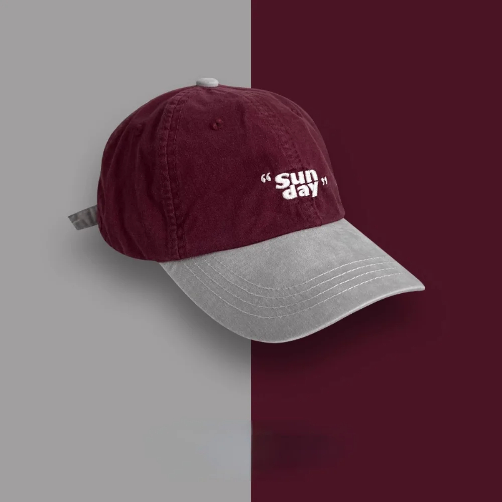 Casquette Vintage avec Inscription Sun Day en Nylon – Image 2