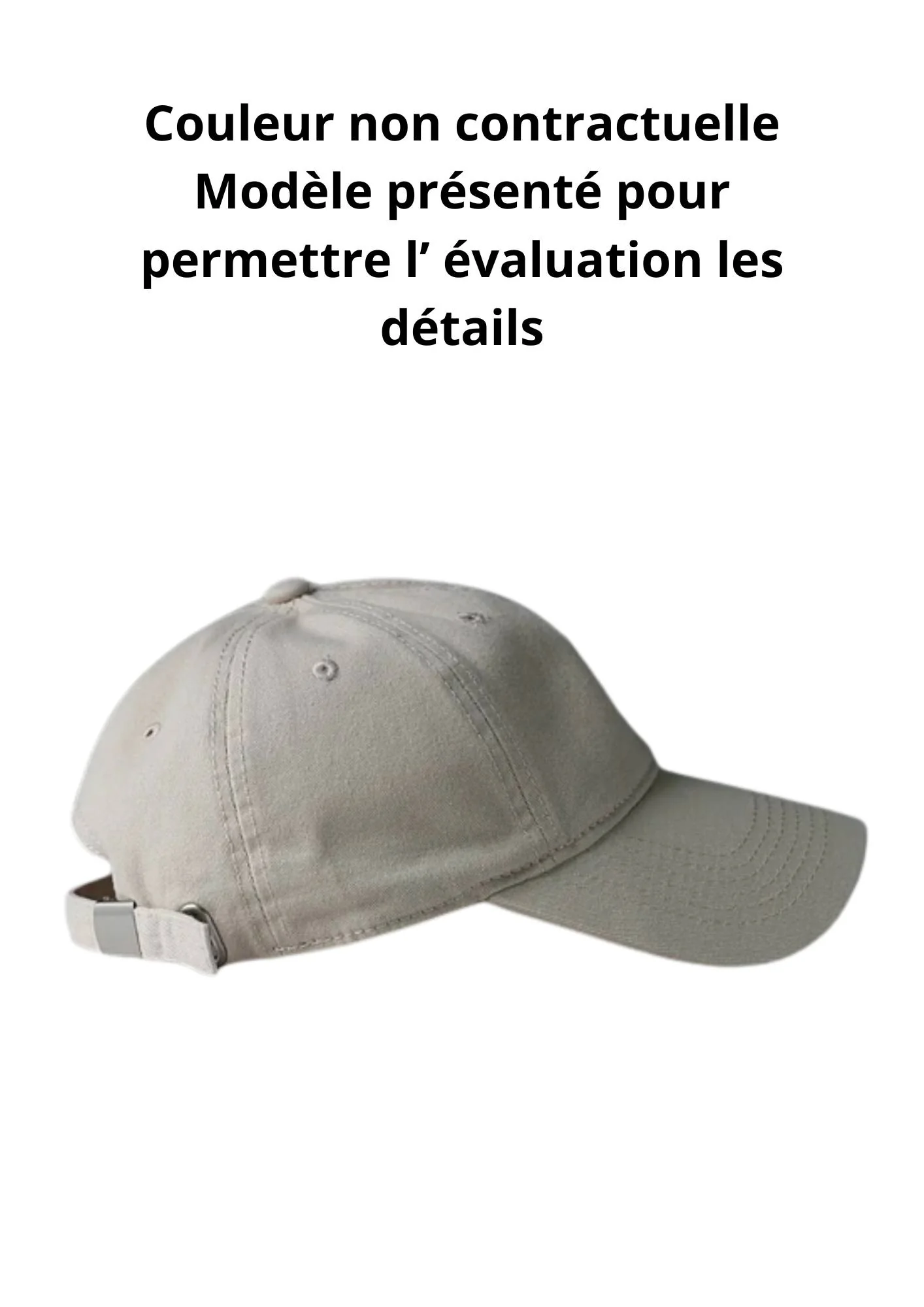CASQUETTE KAKI HOMME – Image 4