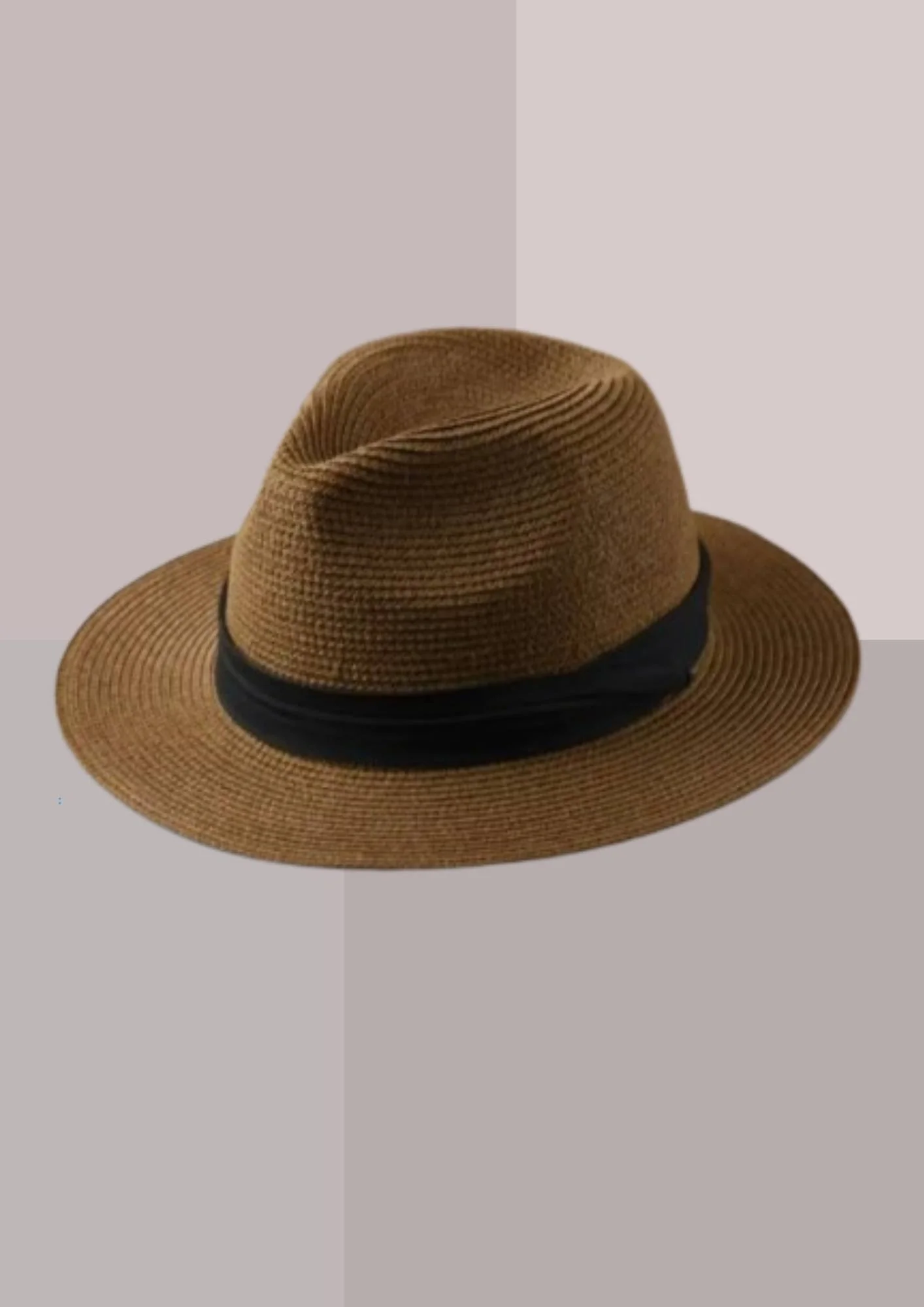 CHAPEAU DE PAILLE POUR HOMME OU FEMME - CAPPUCCINO