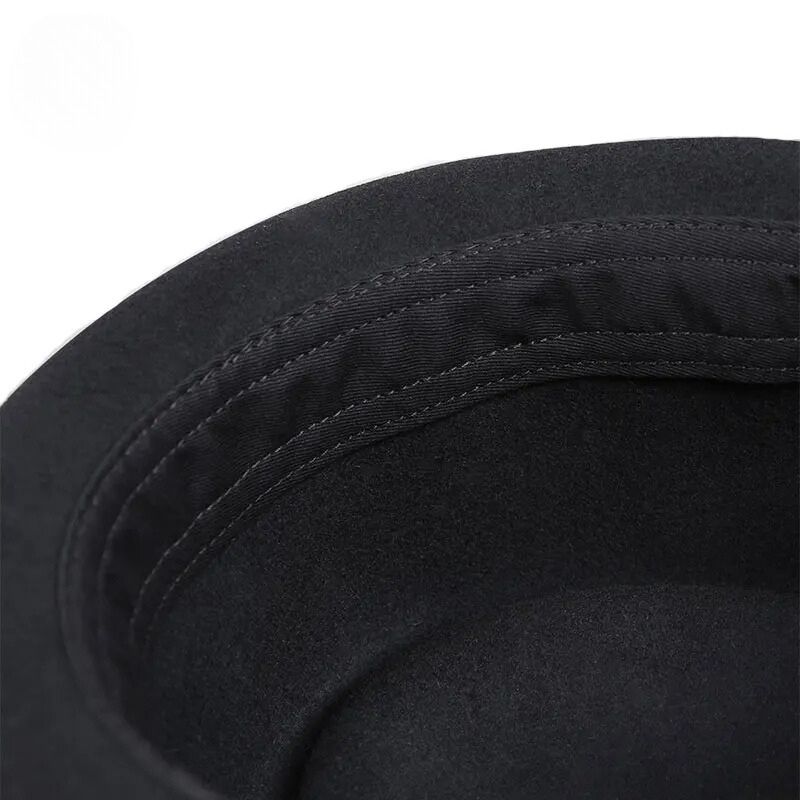 Chapeau Juif Noir Vintage pour Homme – Image 3