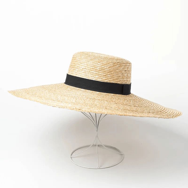 Chapeaux de Plage en Paille à Grand Bord pour Femmes – Image 4