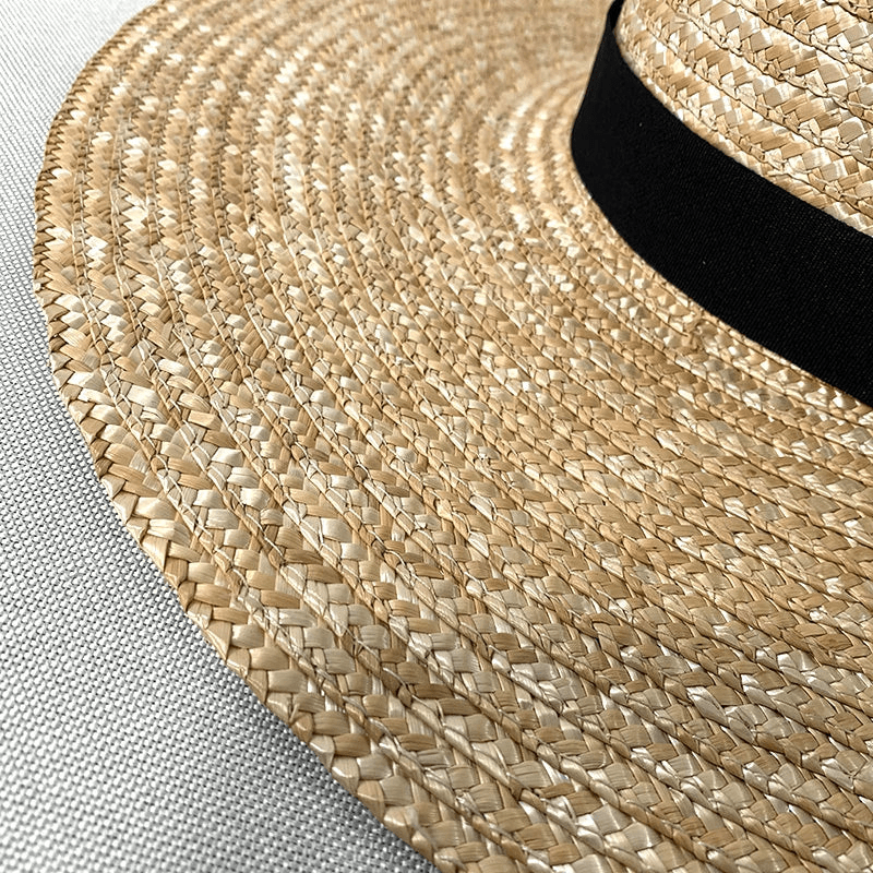 Chapeaux de Plage en Paille à Grand Bord pour Femmes – Image 5