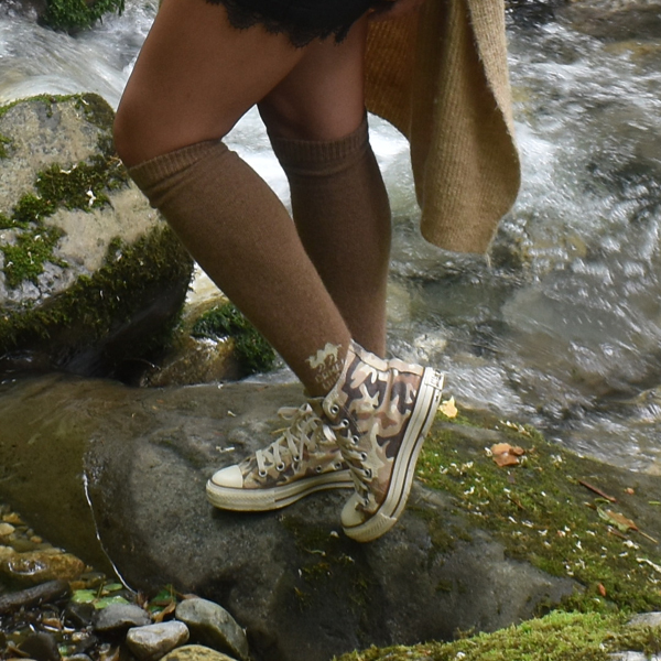 Chaussette haute en laine de chameau – Image 2