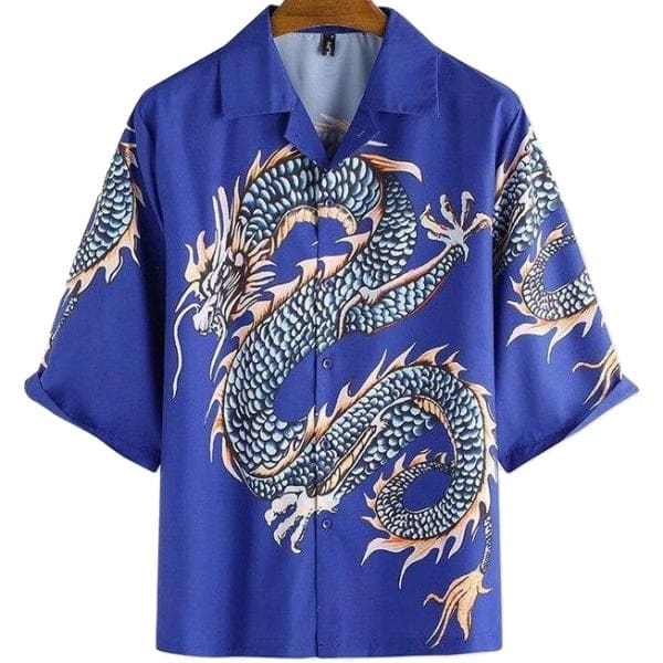 Chemise Dragon Bleu
