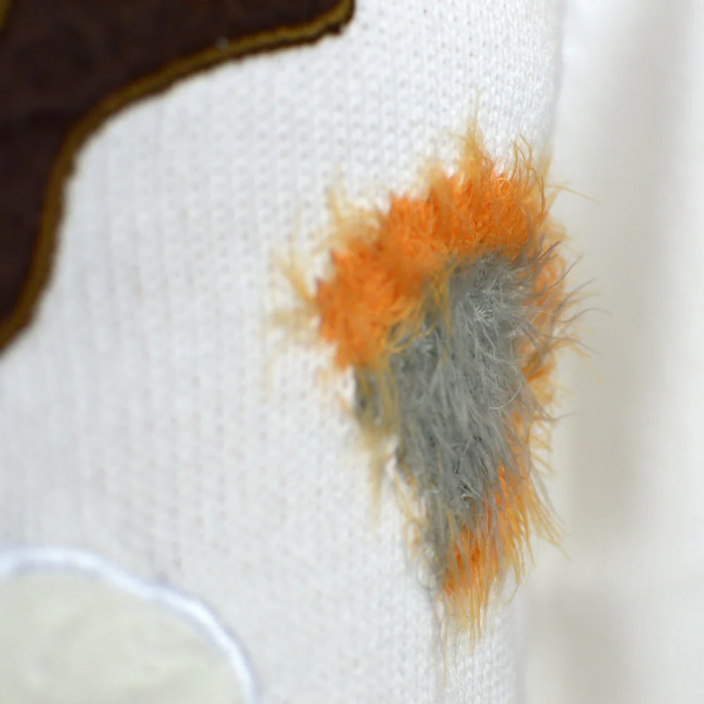 Pull de Noël pour Homme Blanc avec Renne 3D – Image 2