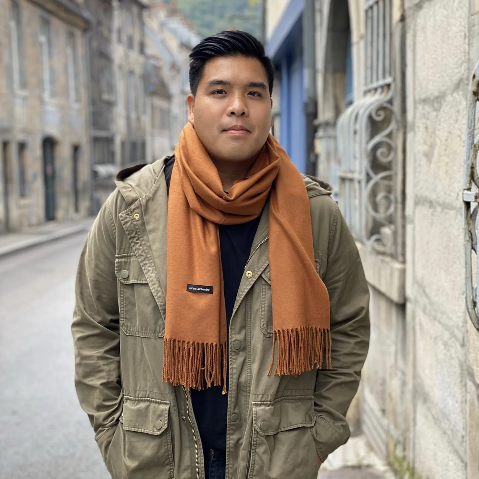 Écharpe Cachemire Cuivre – Image 3