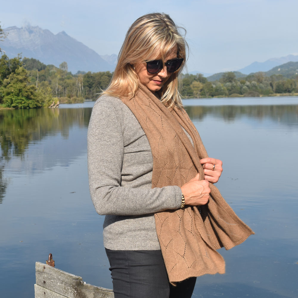 Écharpe en laine de chameau – Image 2