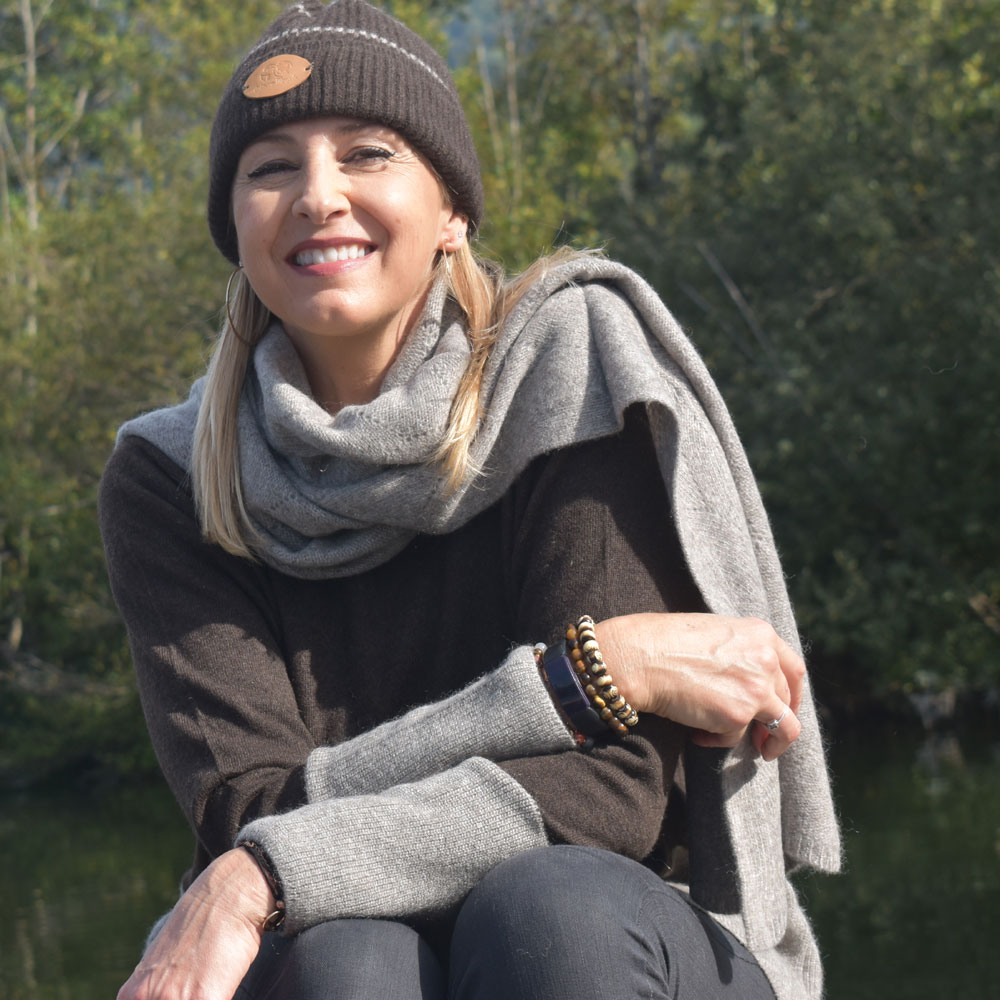 Écharpe femme en laine de yack – Image 2