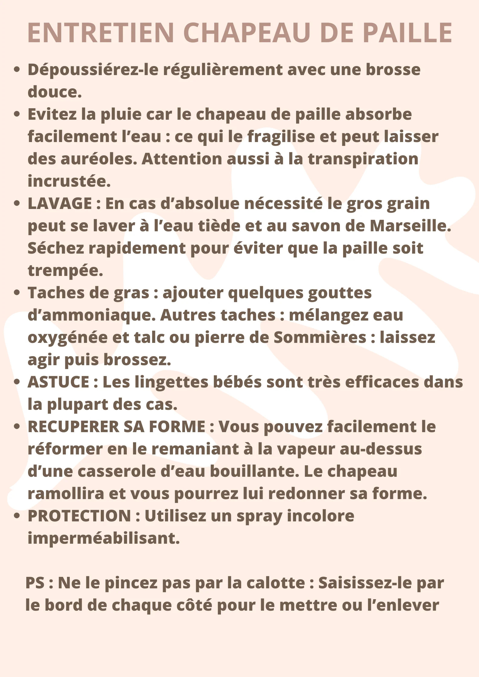 CHAPEAU DE PAILLE POUR HOMME OU FEMME - CREME – Image 6