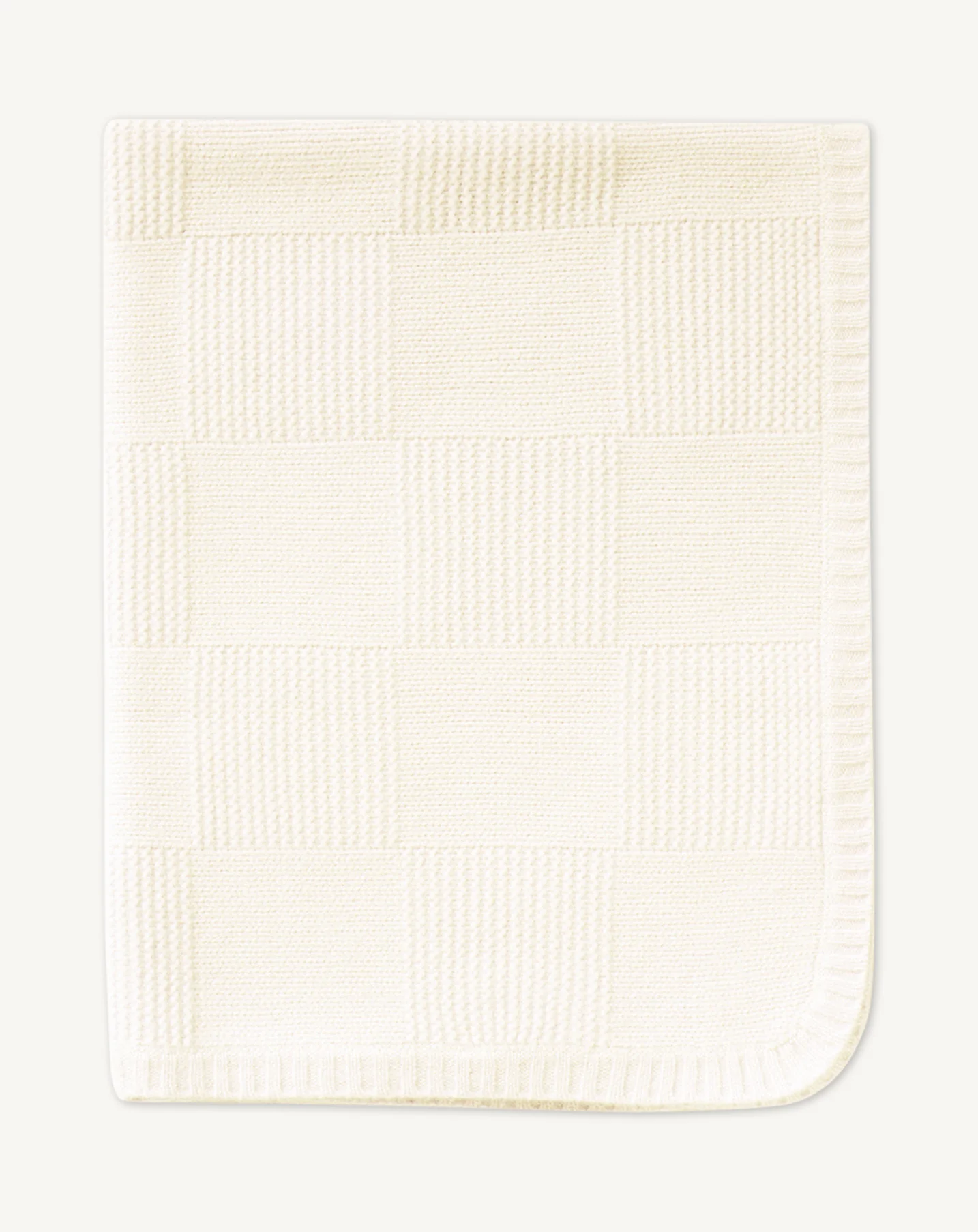 Couverture tricotée bébé