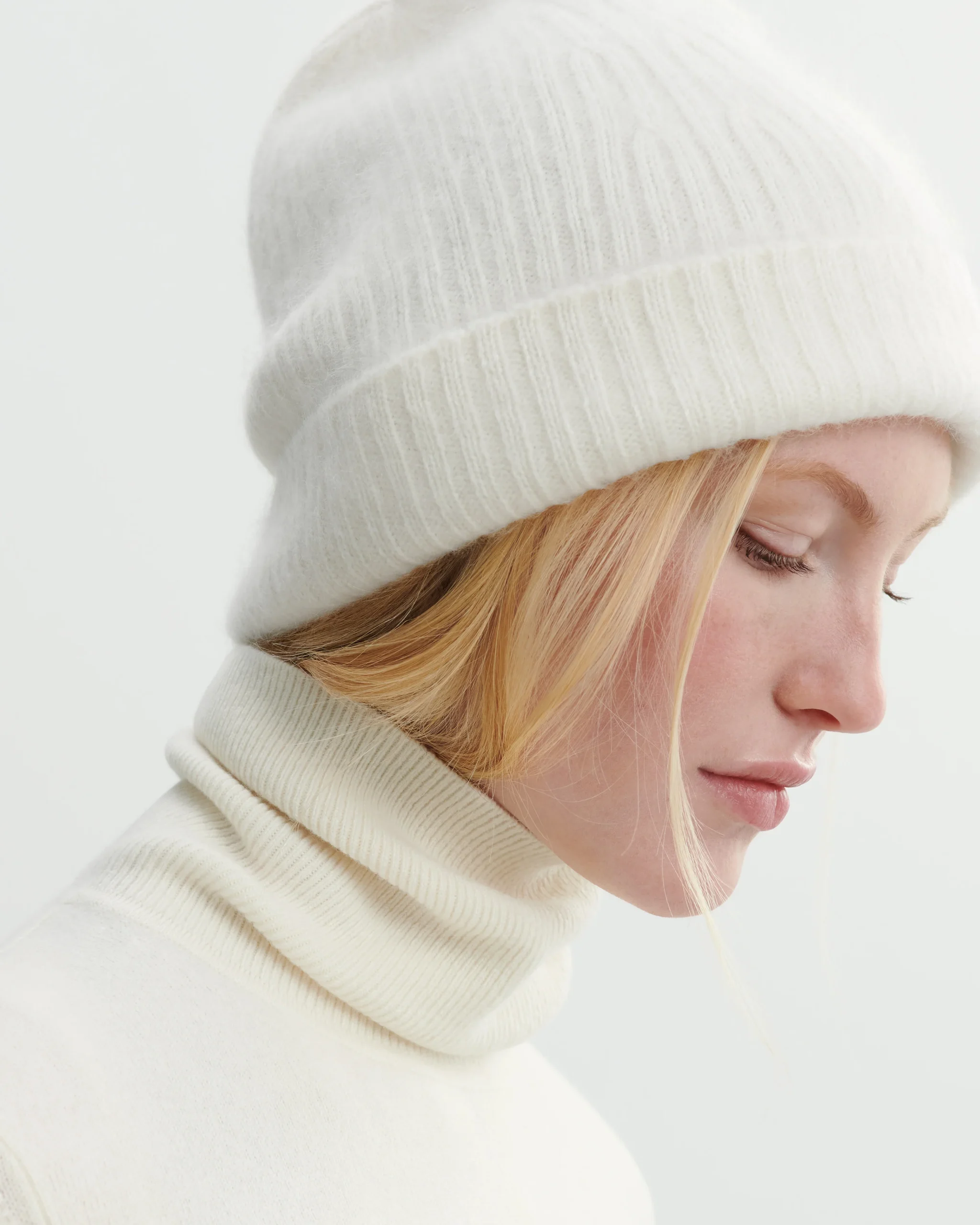 Bonnet cachemire brossé