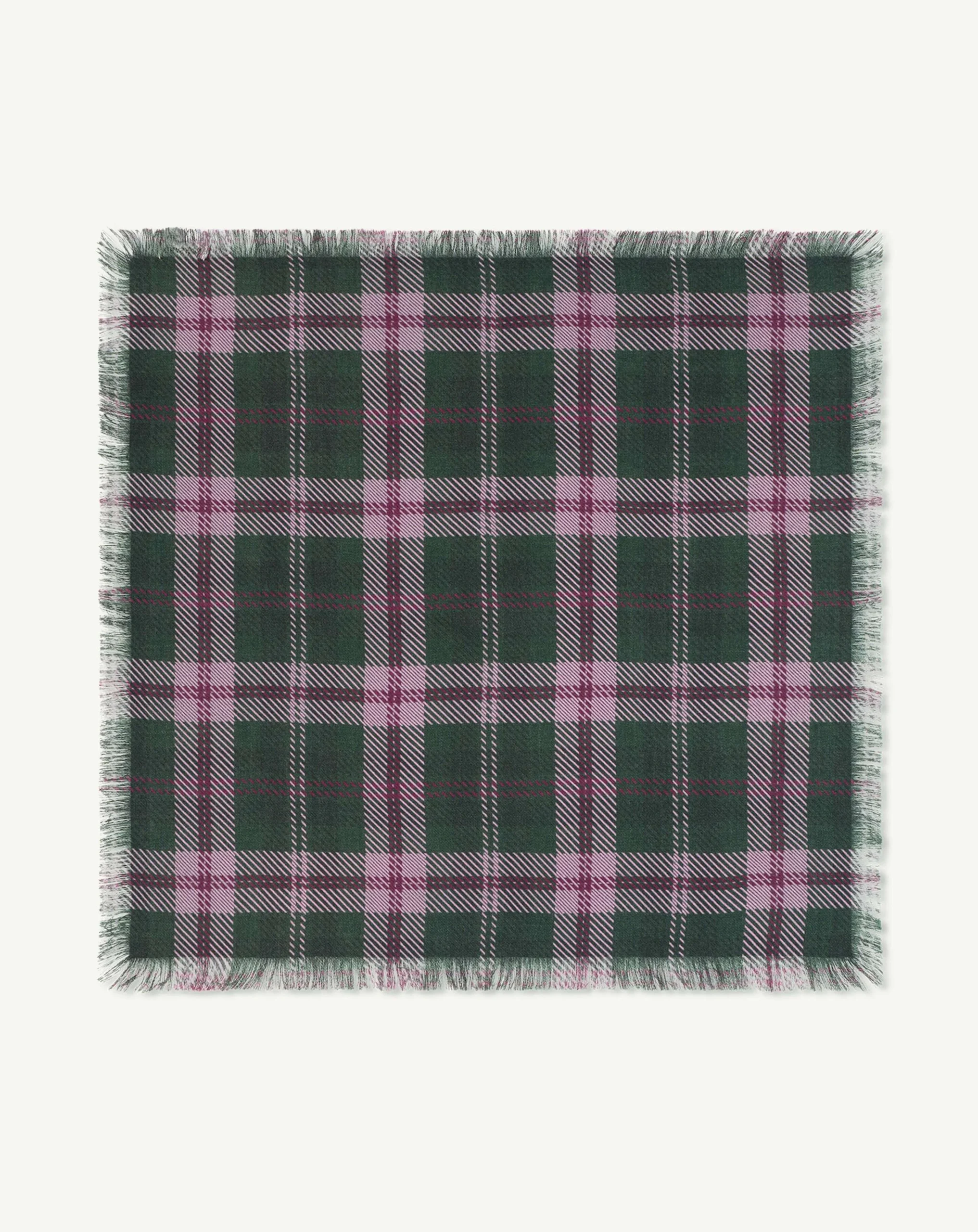 Mini carré imprimé tartan – Image 5
