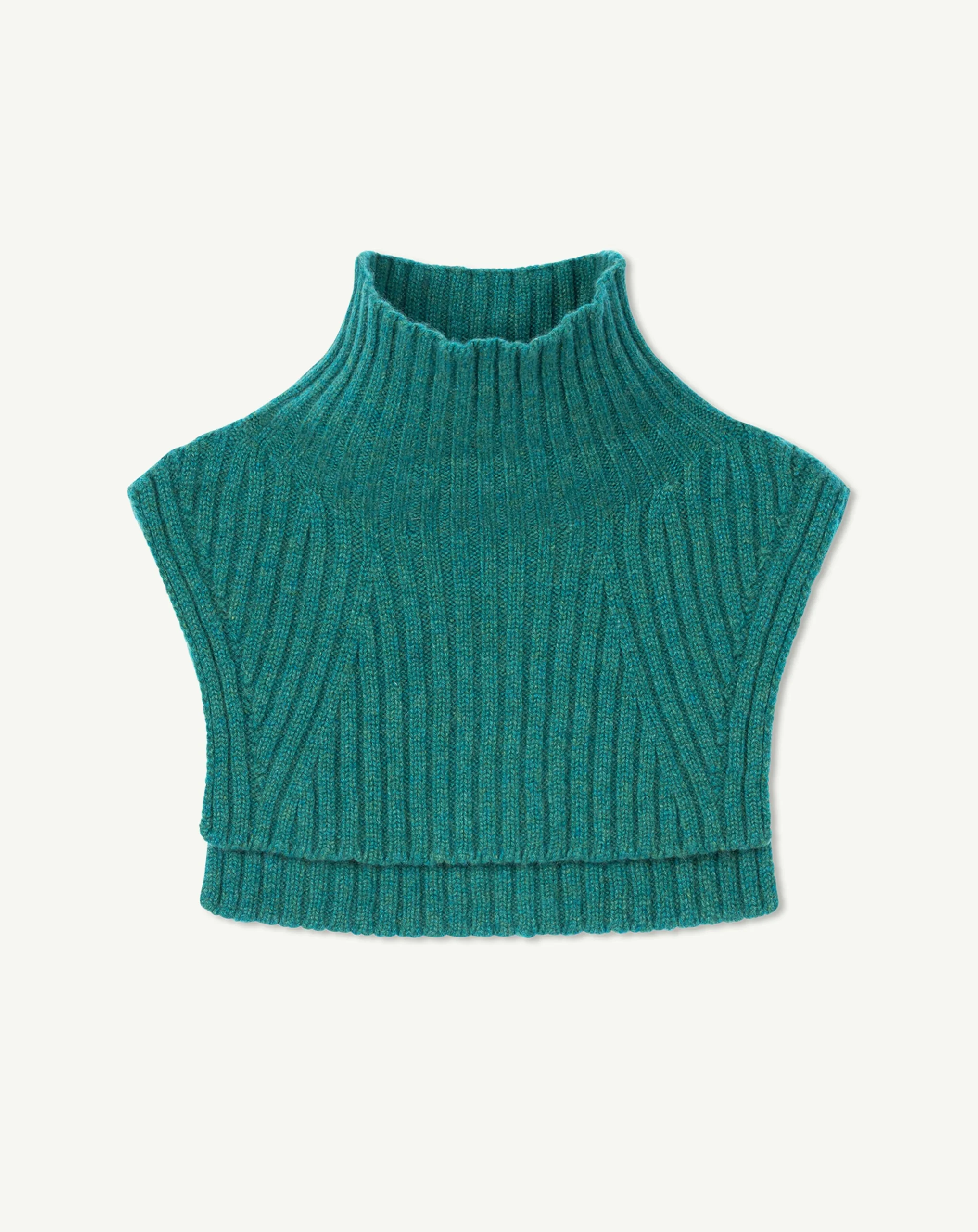 Plastron court à côtes