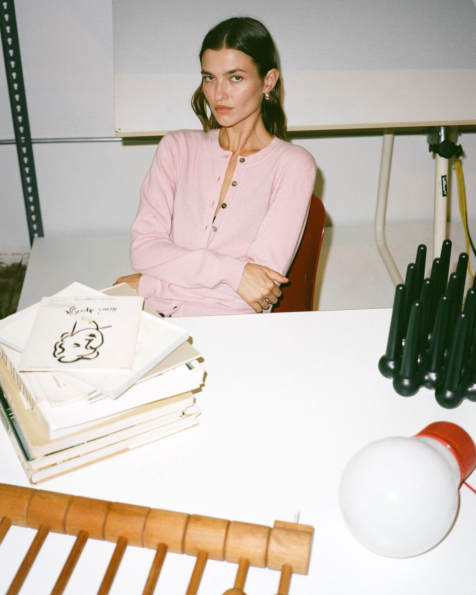 Tricot x Gil Rodriguez Women's Pink Cardigan – Image 2