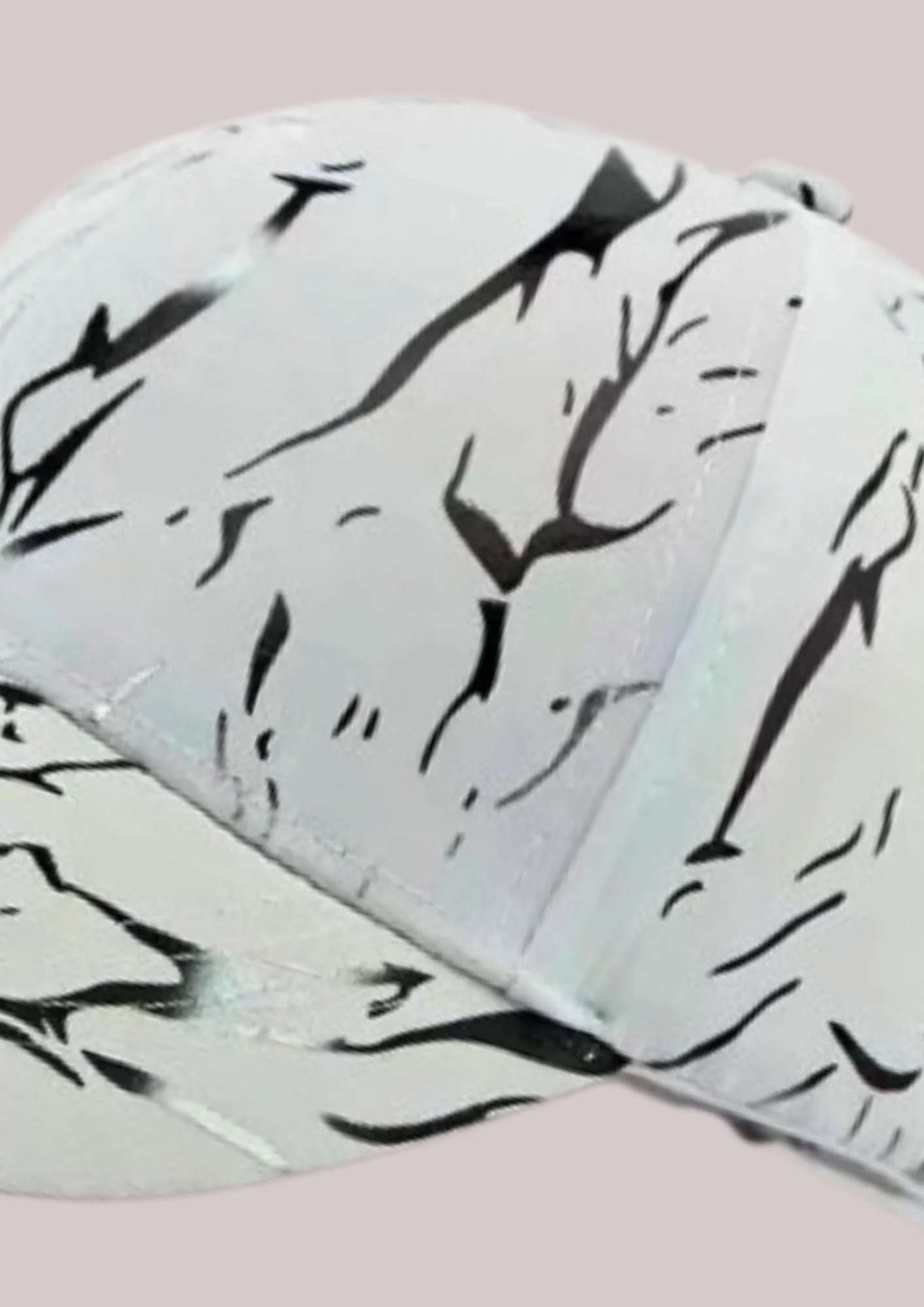 CASQUETTE DE GOLF - FEMME/HOMME - NOIR SUR BLANC – Image 2