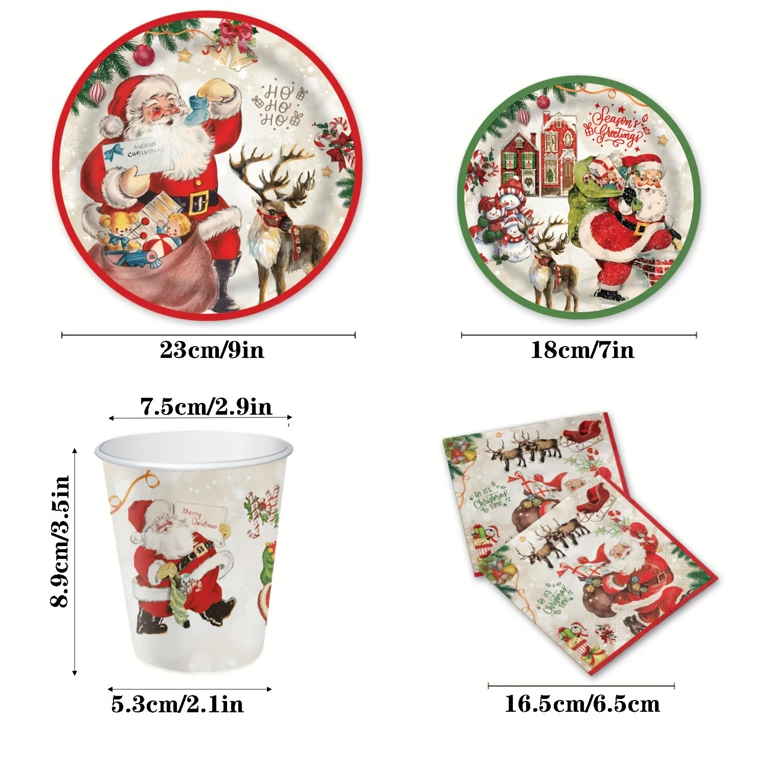 Vaisselle de Noel Jetable – Image 3