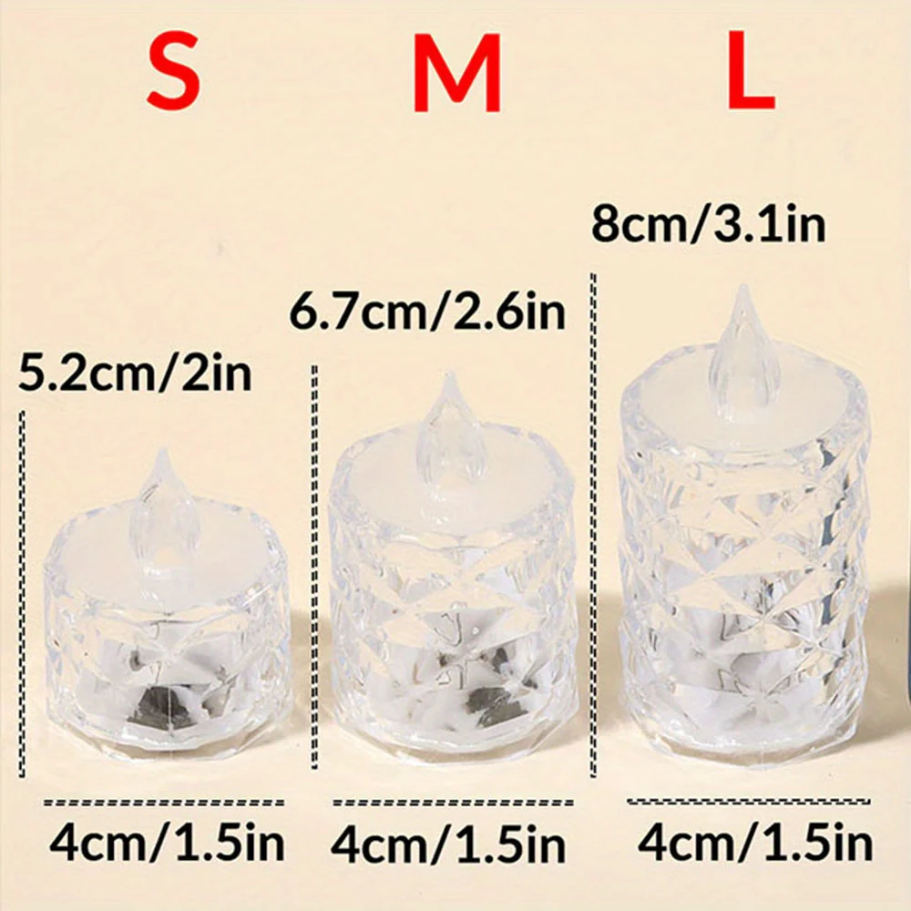 Lot De 10 Bougies Sans Flamme LED – Image 4