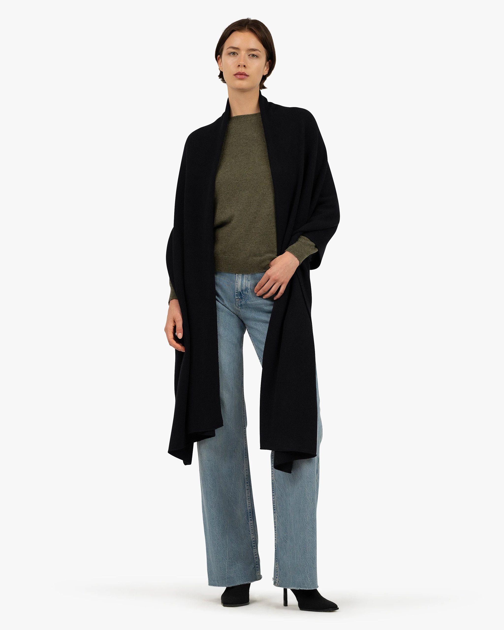 Courmayeur Maxi Wrap - Black