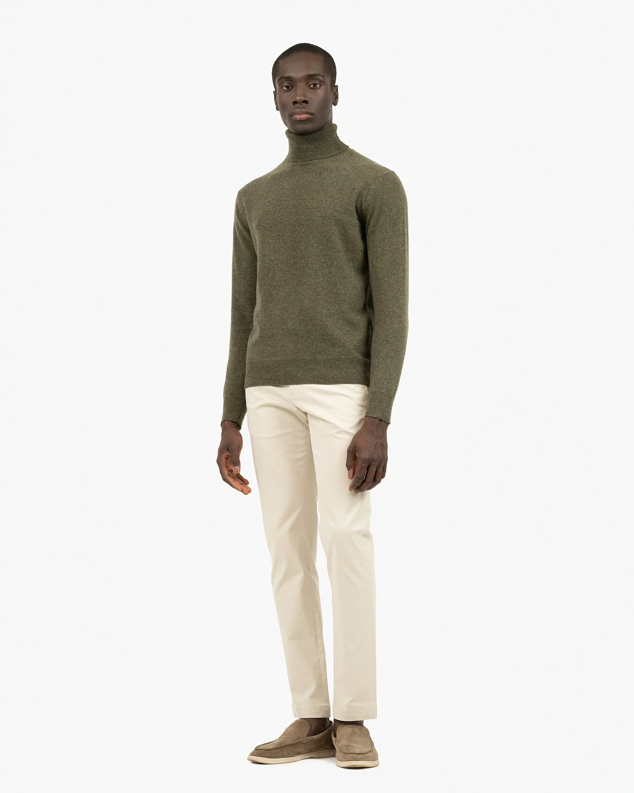 Men's Classic Turtleneck Sweater - Green