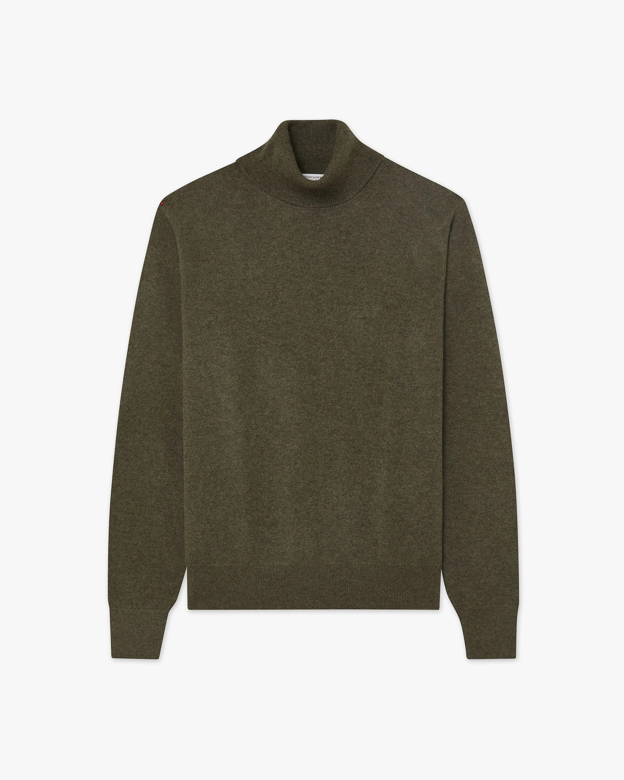 Men's Classic Turtleneck Sweater - Green – Image 5