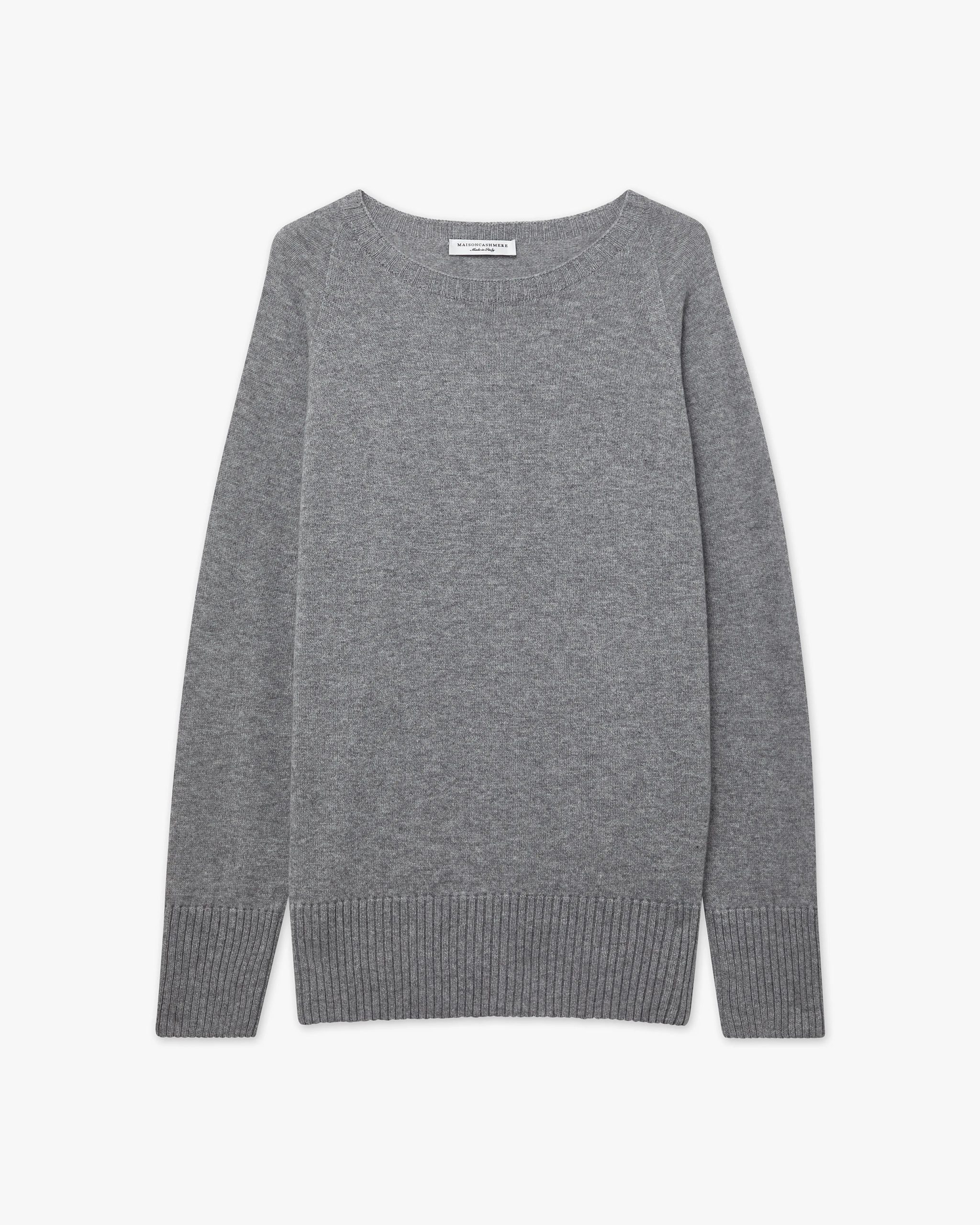 Mosel Maxi Boat Neck - Medium Grey – Image 5