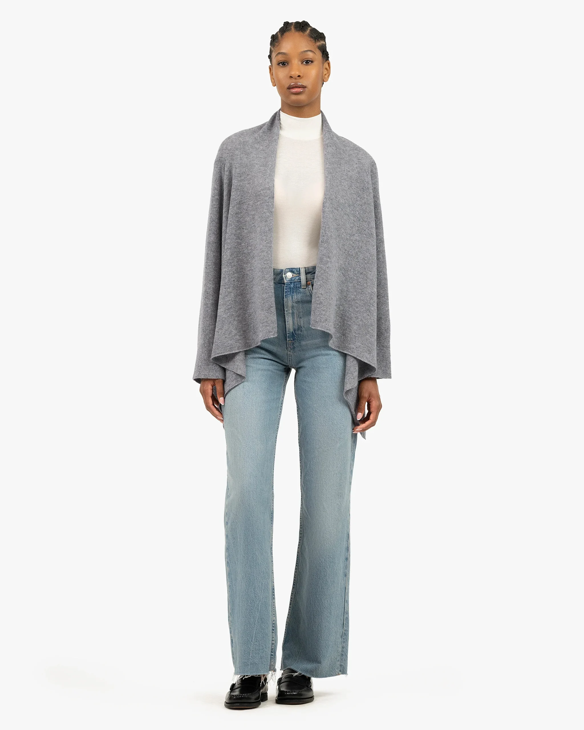 Ostuni Cardigan Wrap - Medium Grey