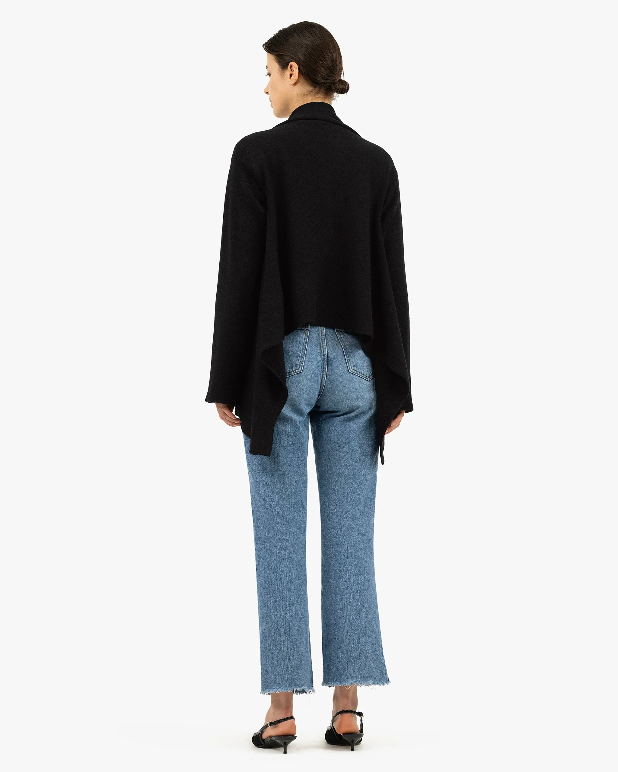 Ostuni Cardigan Wrap - Black – Image 4