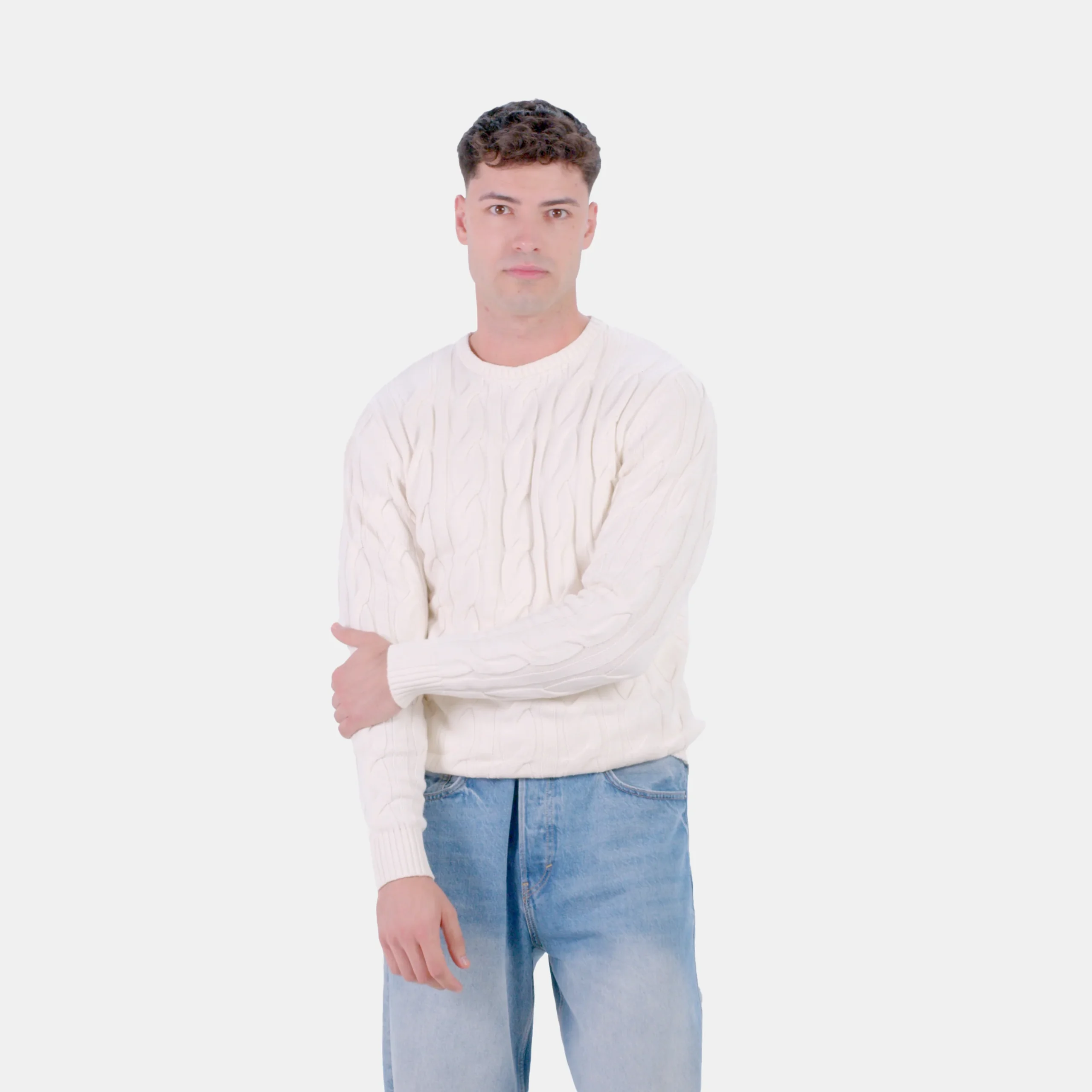 Pull pour Couple Neige en Coton Bio – Image 3